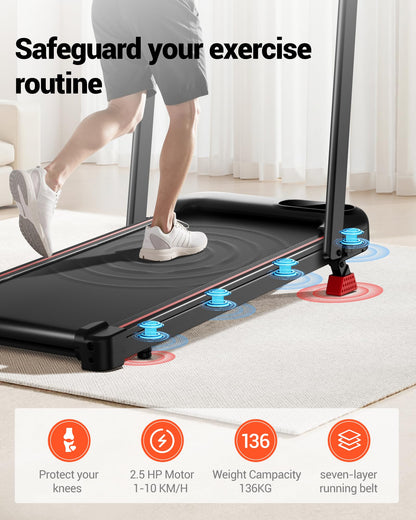 Tapis de Course Pliable CURSOR — Inclinable 15%, Moteur Silencieux, 136 kg