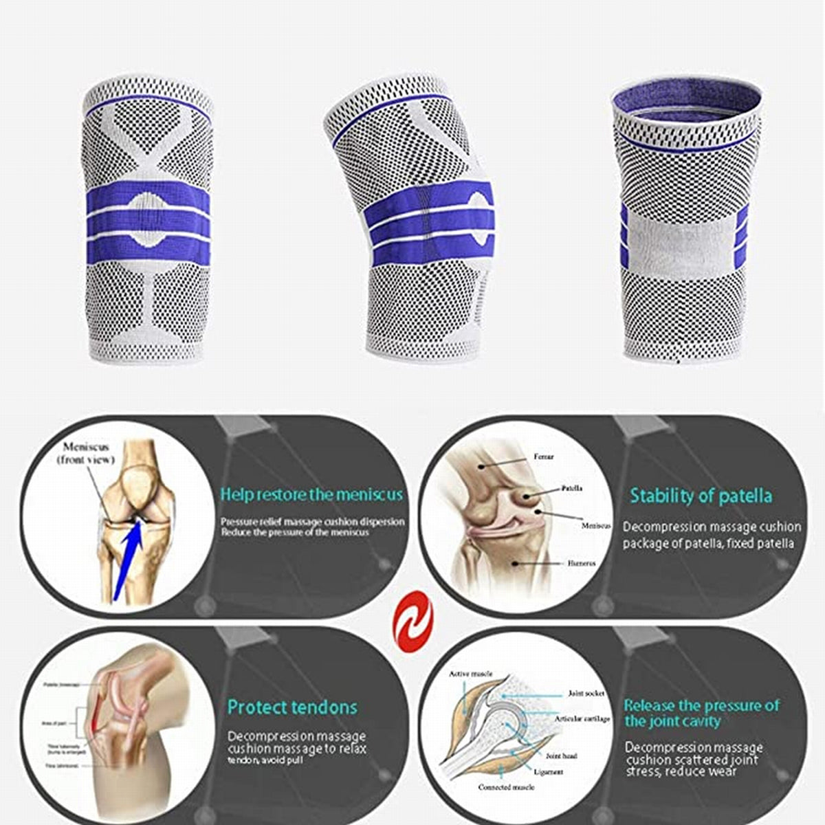 Genouillère de Compression Patella - Protection Sport