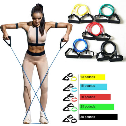Bande Élastique de Résistance Fitness - 5 Niveaux