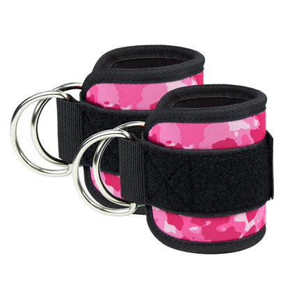 Sangles de Cheville Fitness Réglables avec Anneau en D