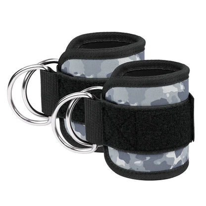 Sangles de Cheville Fitness Réglables avec Anneau en D