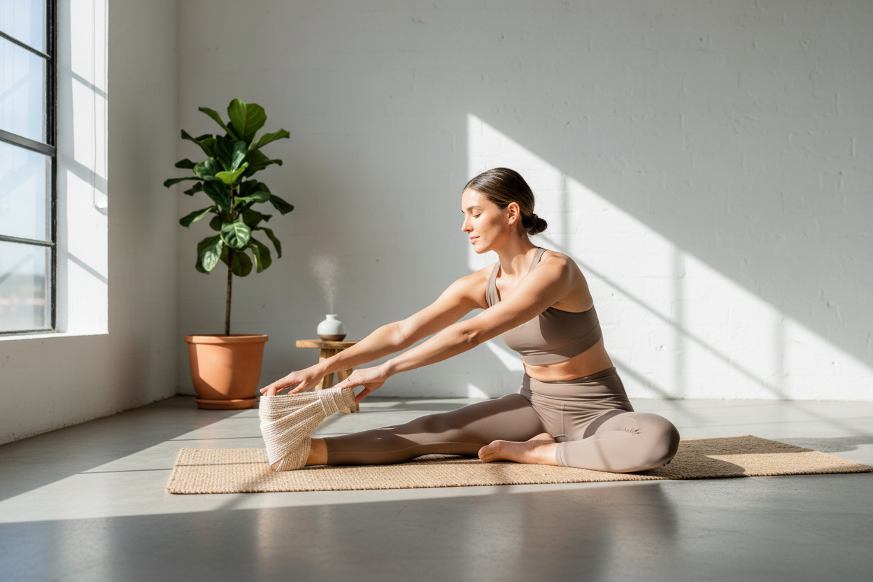Sangle yoga - flexibilité et sérénité