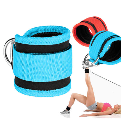 Sangles de Cheville Fitness Réglables avec Anneau en D