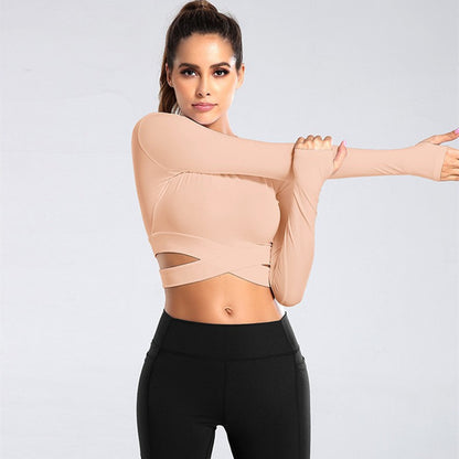 Top de Sport Manches Longues Femme - Yoga & Fitness